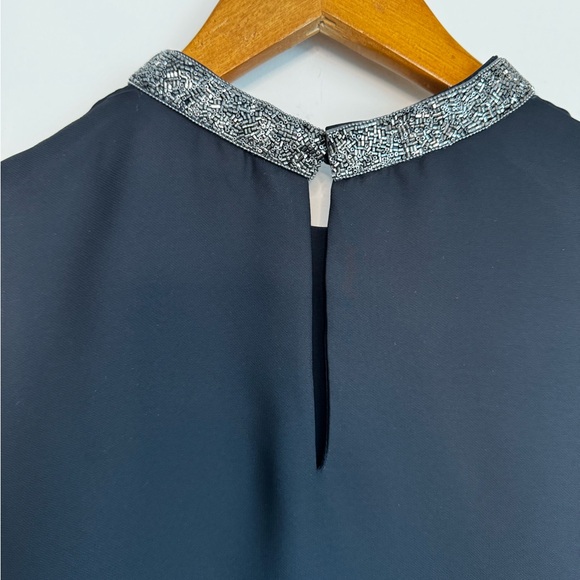 Black Zara top with jewel collar - Picture 5 of 7